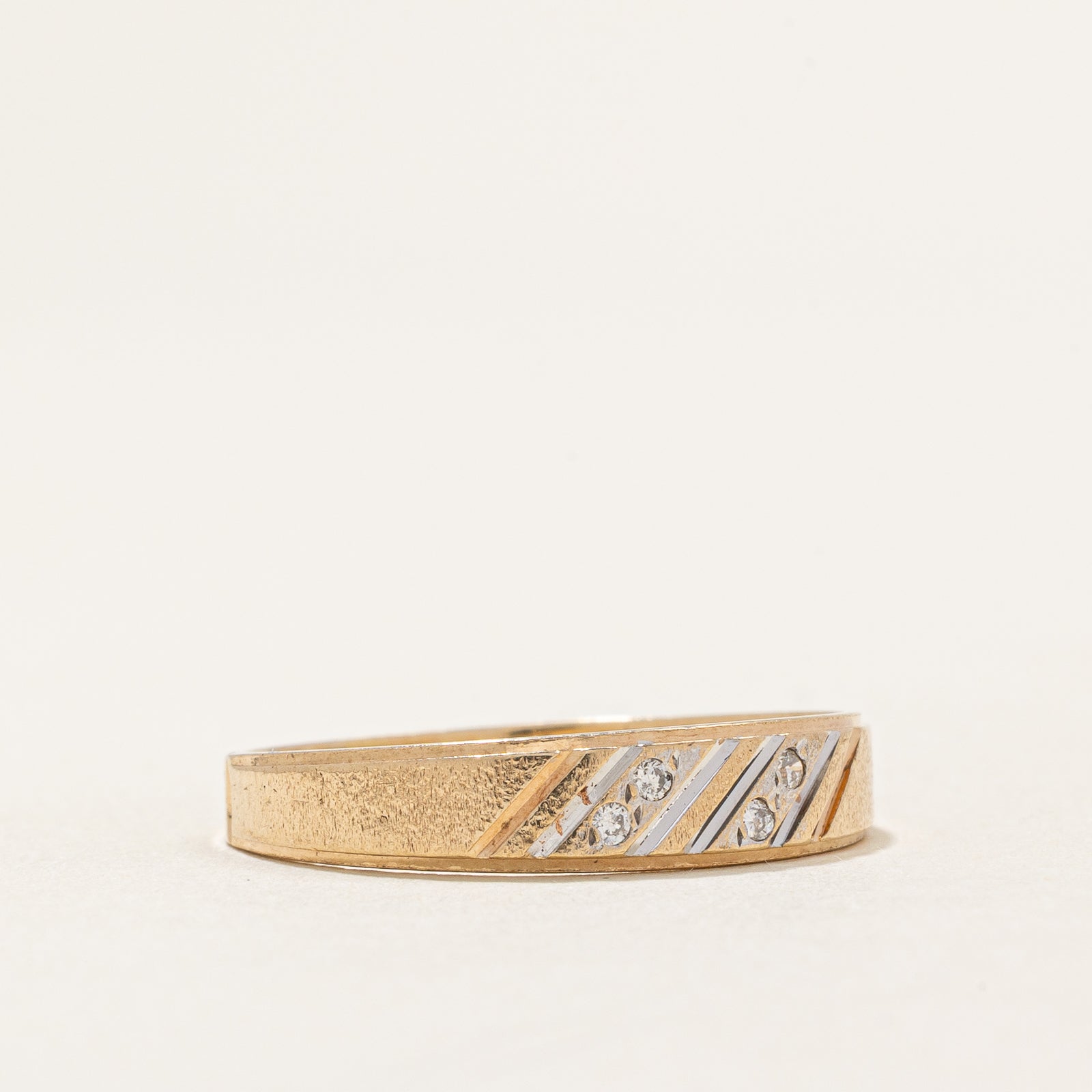 Four Stone Diamond Band | 0.02ctw | SZ 8.75
