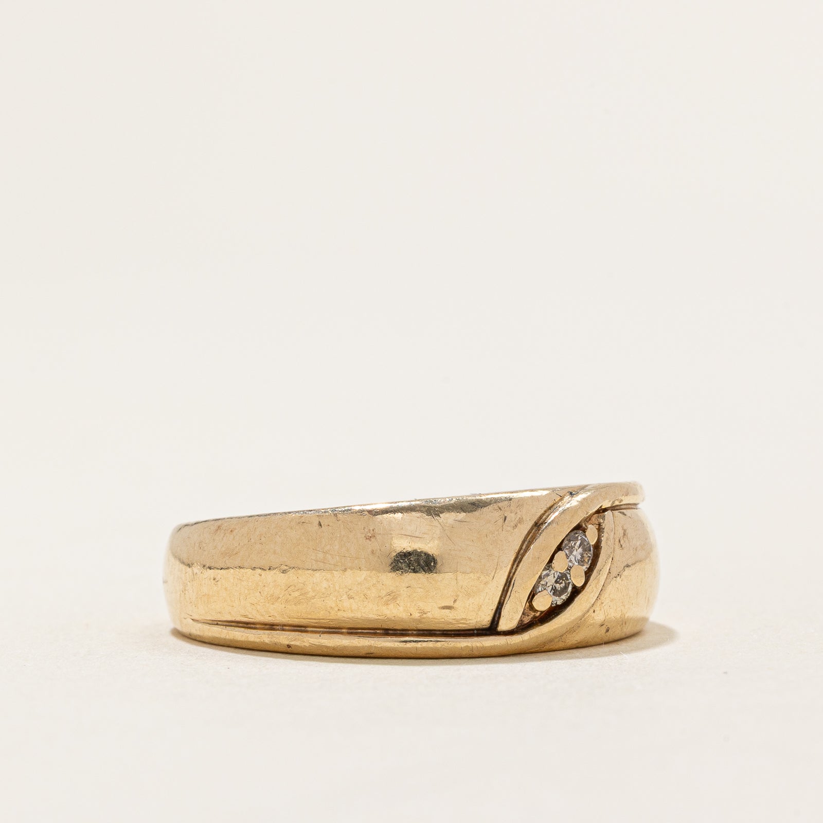 Two Stone Diamond Band | 0.04ctw | SZ 9.5