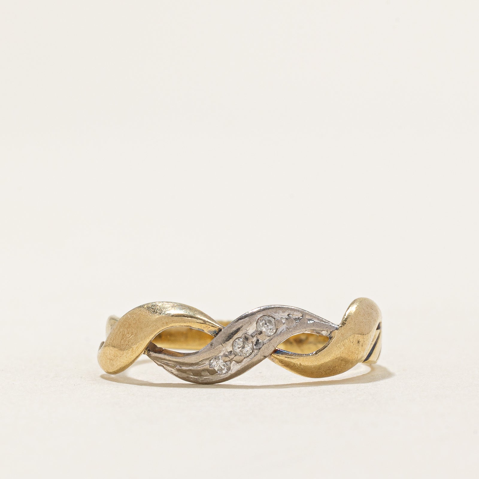 Three Stone Diamond Ring | 0.03ctw | SZ 7.25