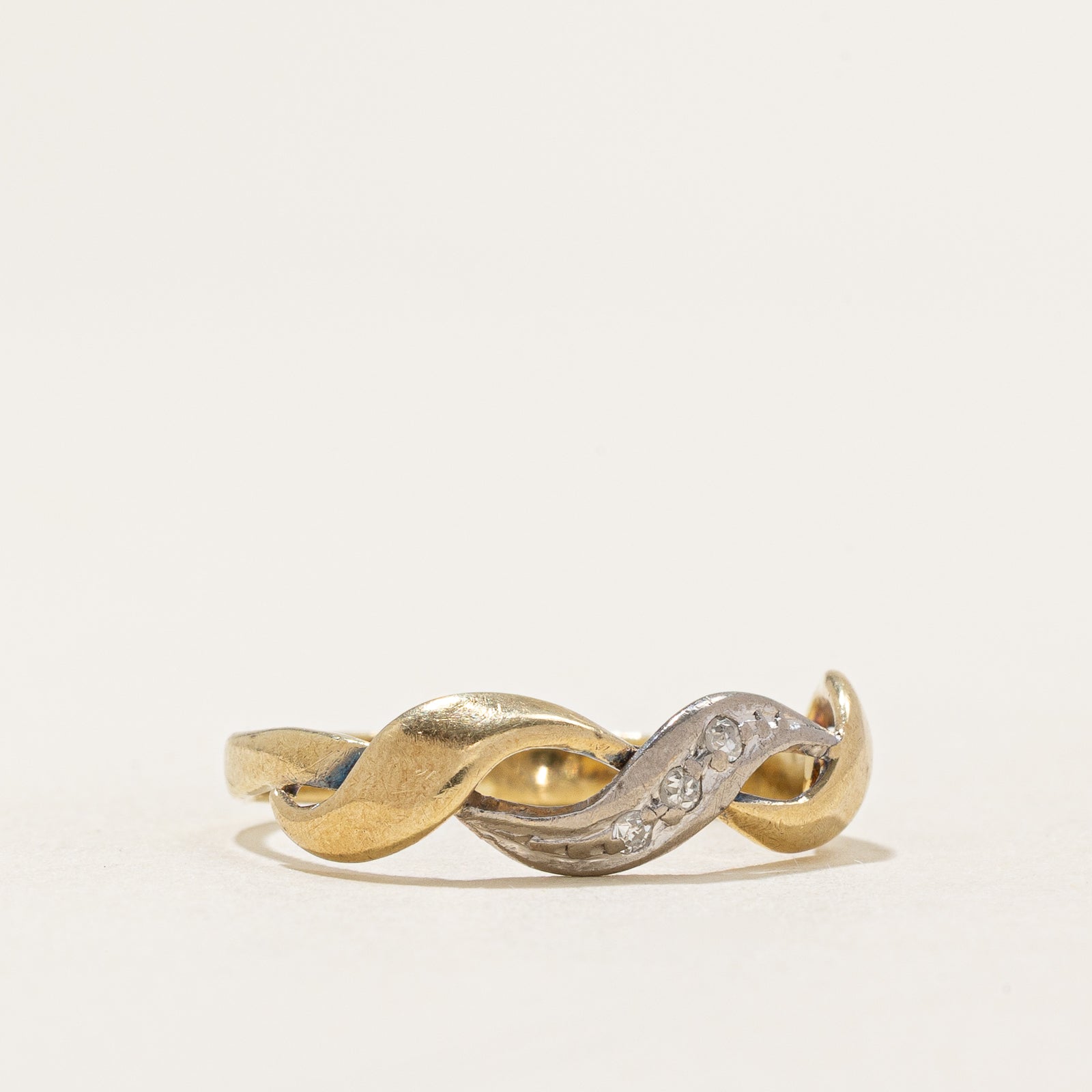 Three Stone Diamond Ring | 0.03ctw | SZ 7.25