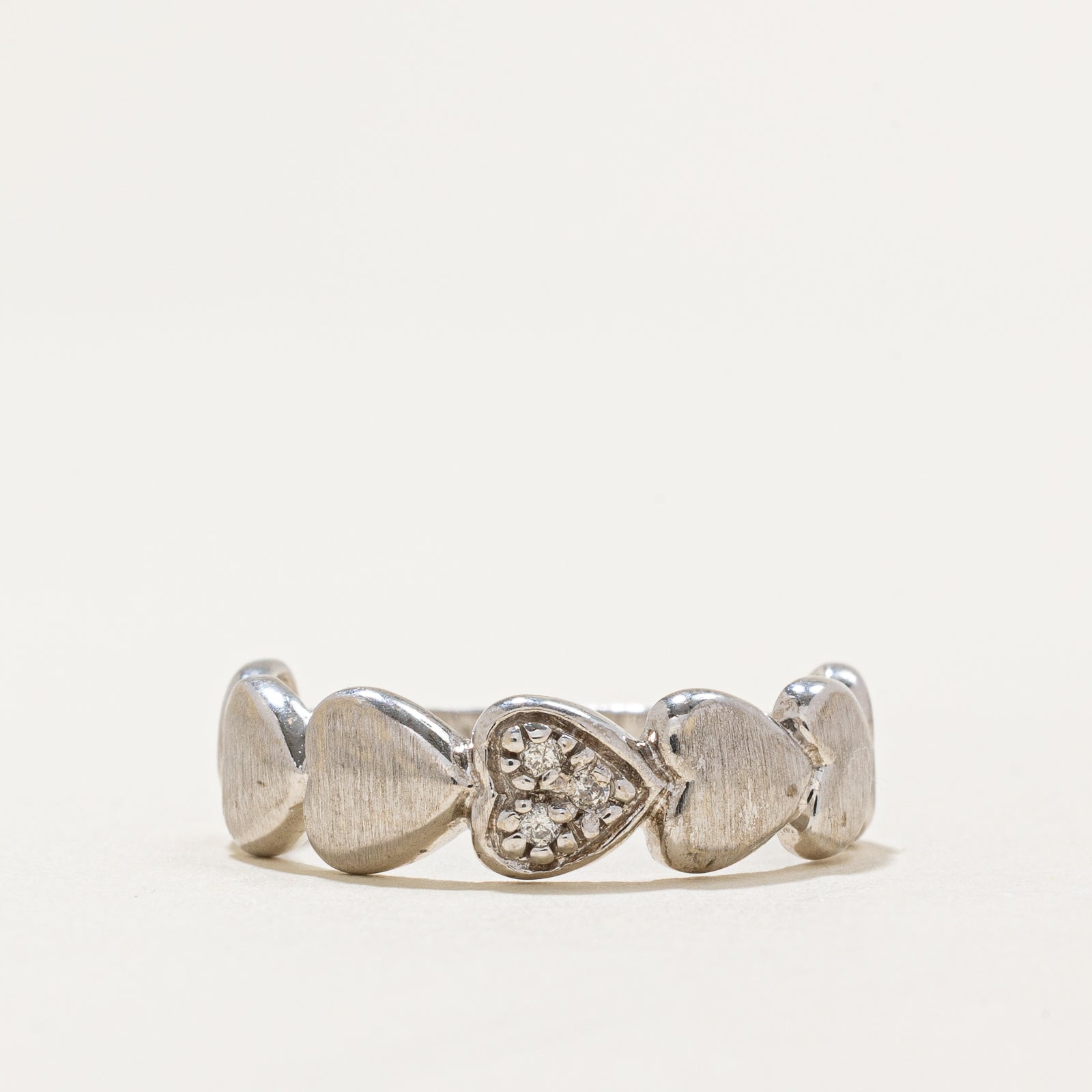 Diamond Heart Ring | 0.015ctw | SZ 7.5