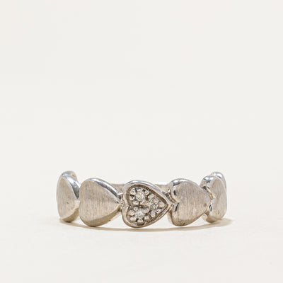 Diamond Heart Ring | 0.015ctw | SZ 7.5