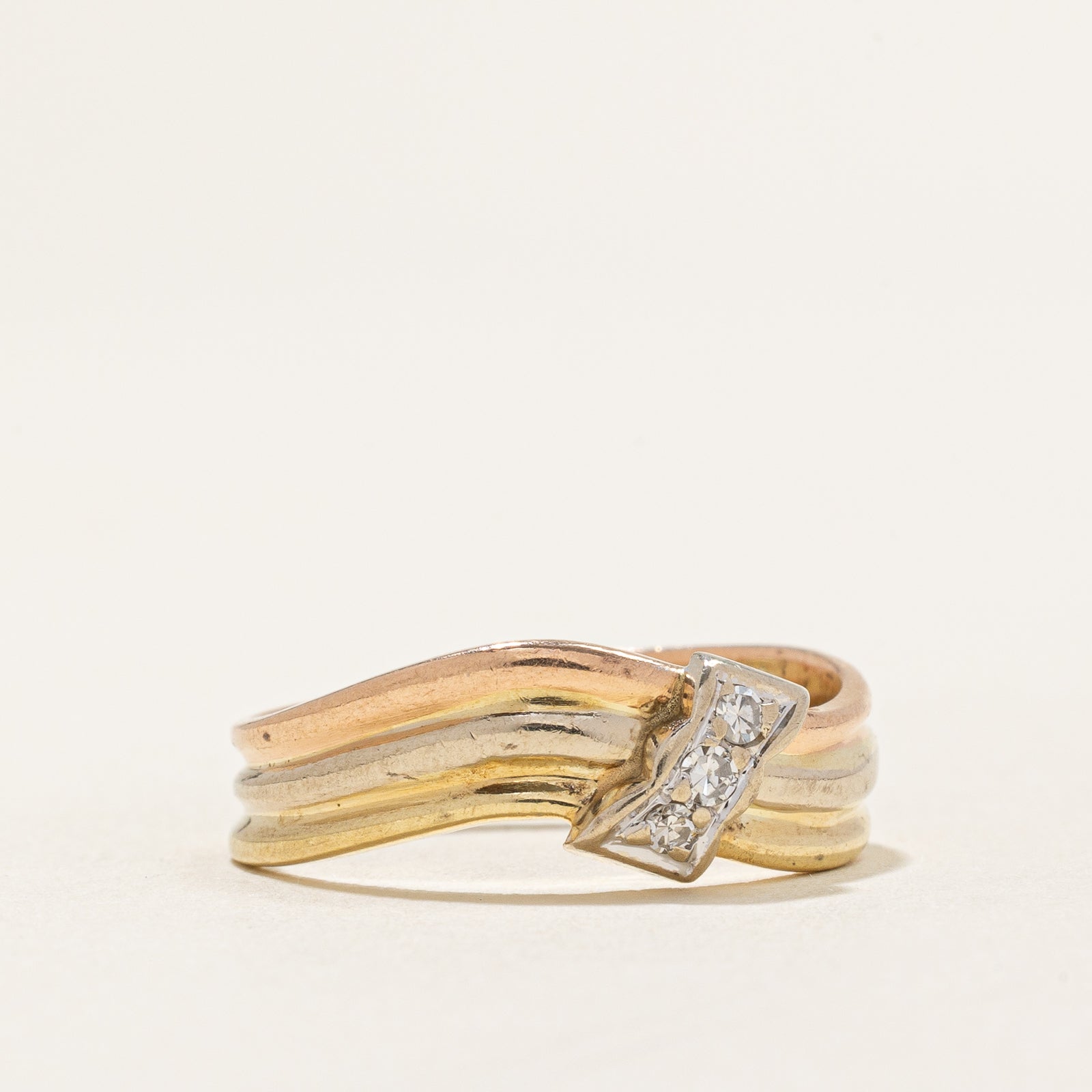 Three Stone Diamond Ring | 0.035ctw | SZ 7
