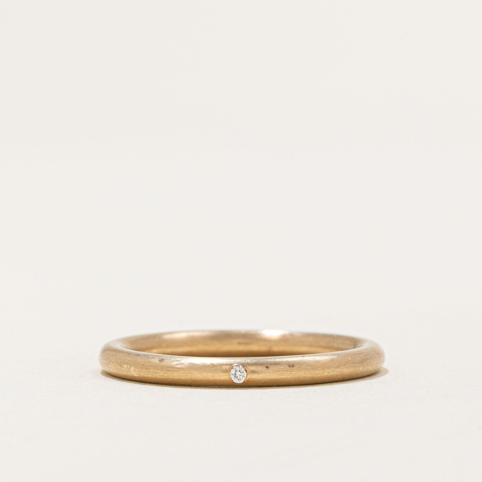 Single Stone Diamond Band | 0.005ct | SZ 6.5