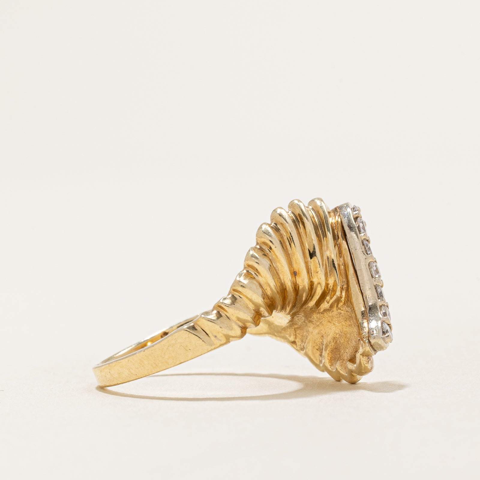 Diamond Accent Cocktail Ring | 0.13ctw | SZ 5.25