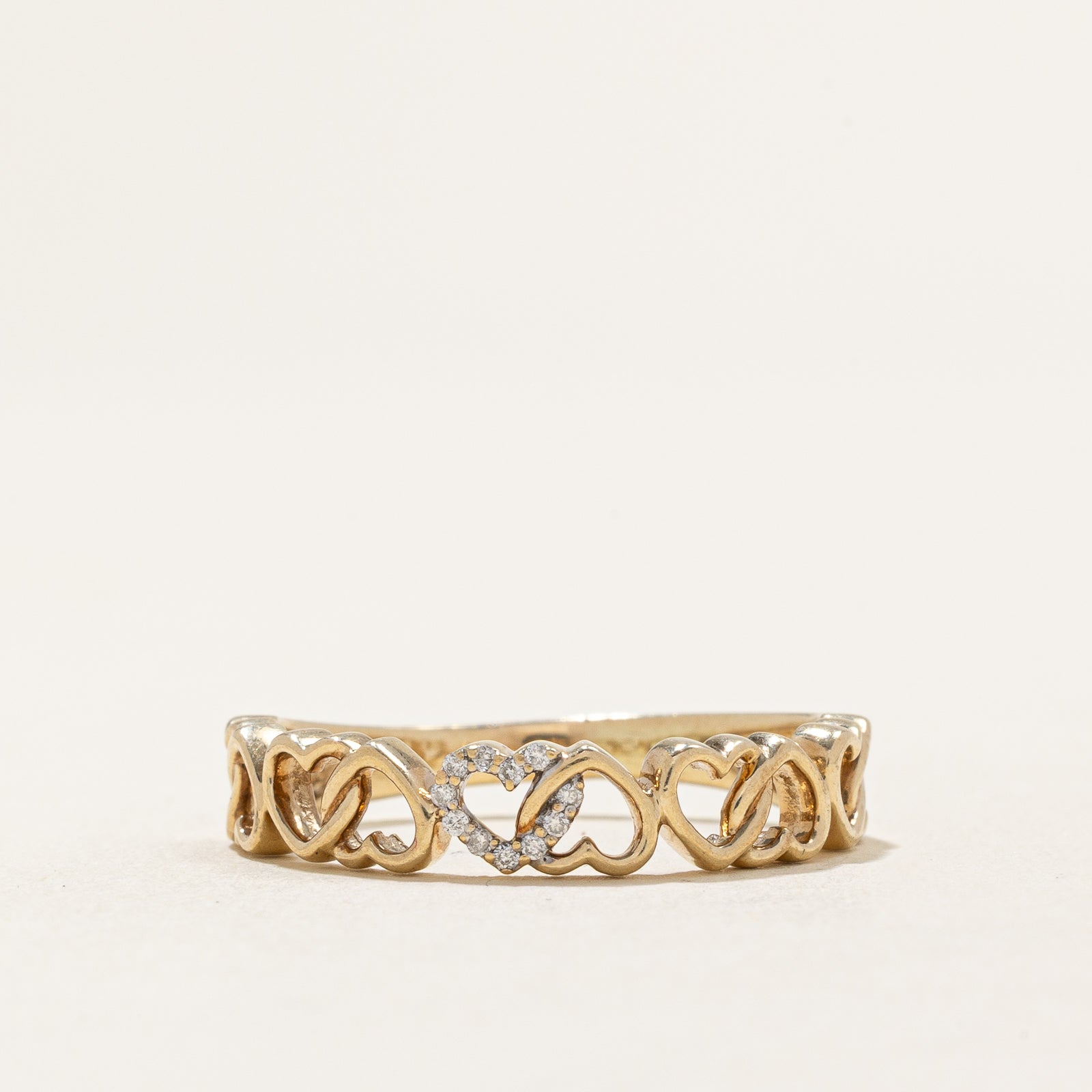 Diamond Heart Ring | 0.011ctw | SZ 7.5
