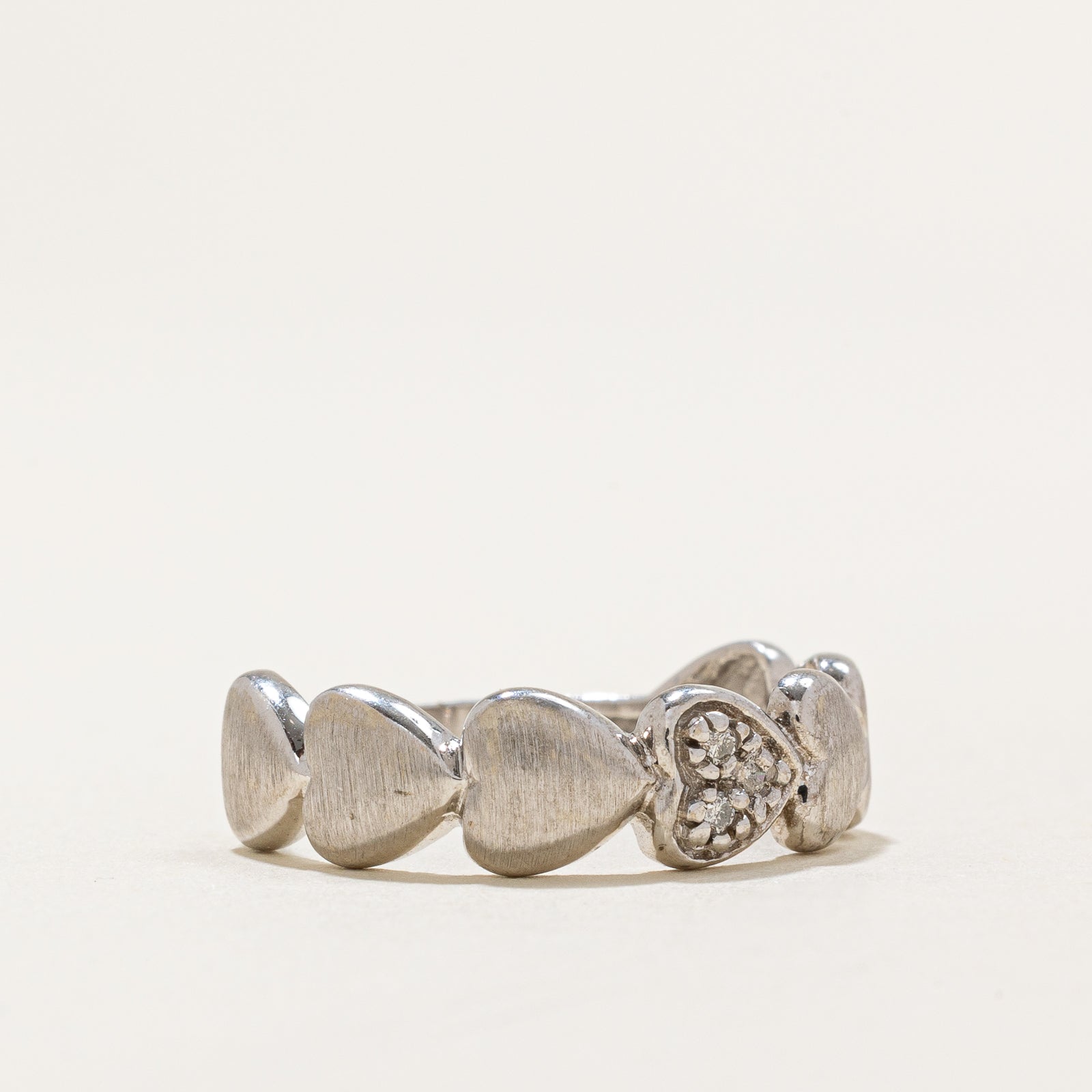 Diamond Heart Ring | 0.015ctw | SZ 7.5