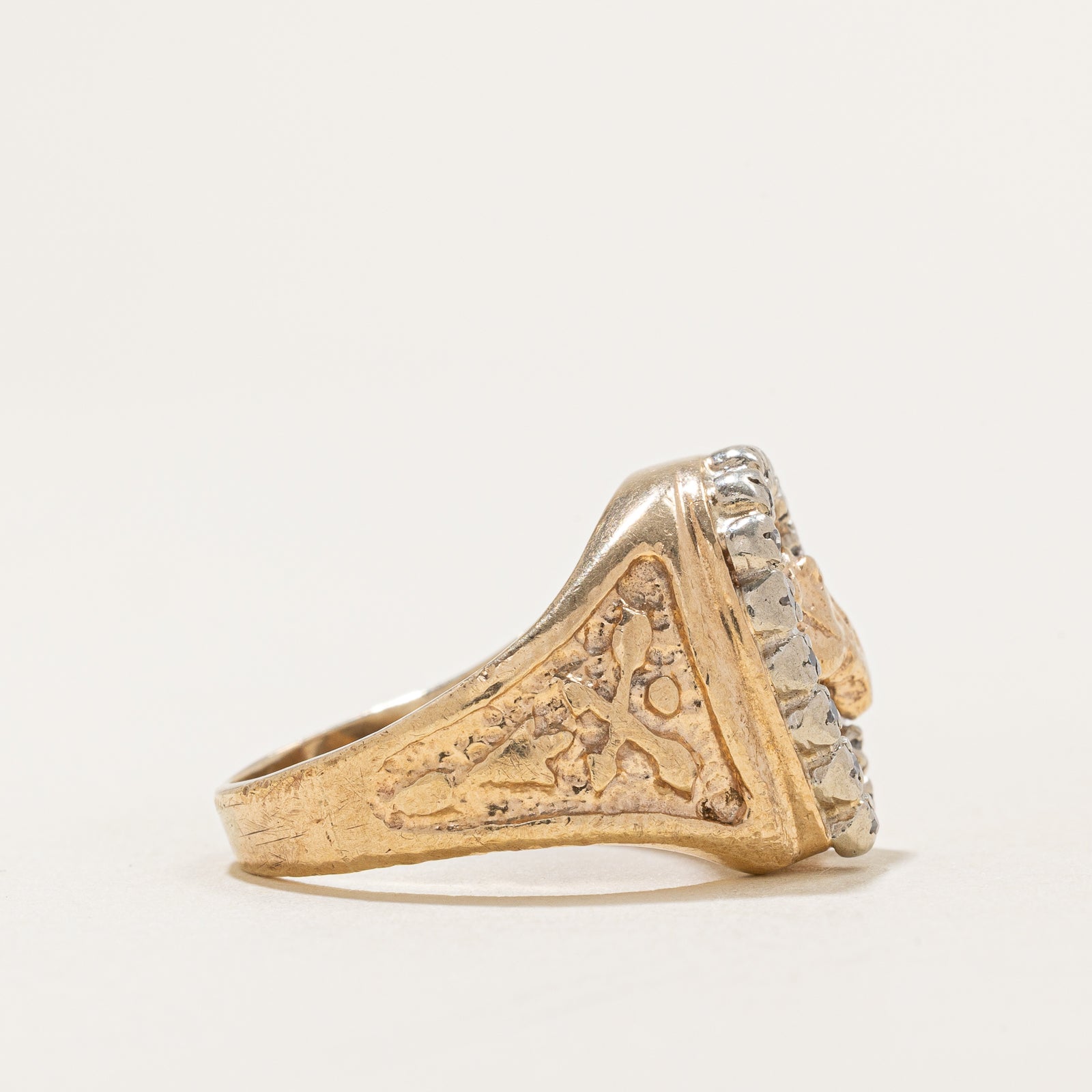Diamond Horse & Horseshoe Ring | 0.04ctw | SZ 7.75