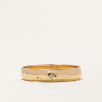 Single Stone Diamond Band | 0.018ct | SZ 14.75