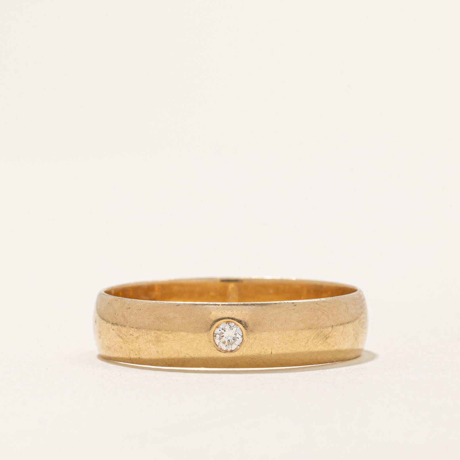 Single Stone Diamond Band | 0.065ct | SZ 12.25