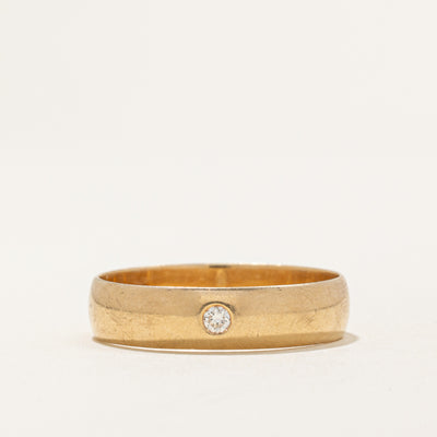 Single Stone Diamond Band | 0.065ct | SZ 12.25