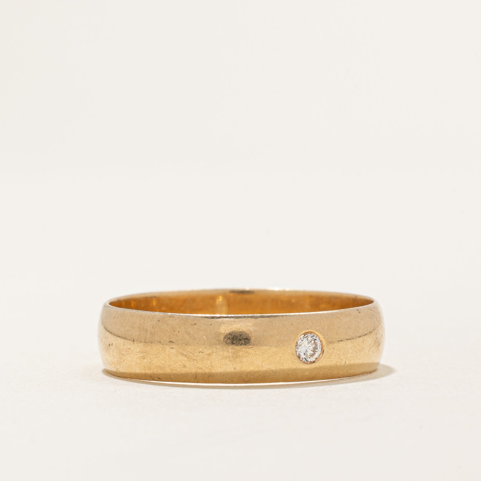 Single Stone Diamond Band | 0.065ct | SZ 12.25