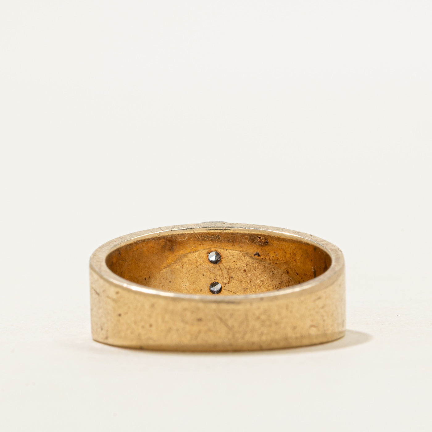 Diamond Column Textured Ring | SZ 8