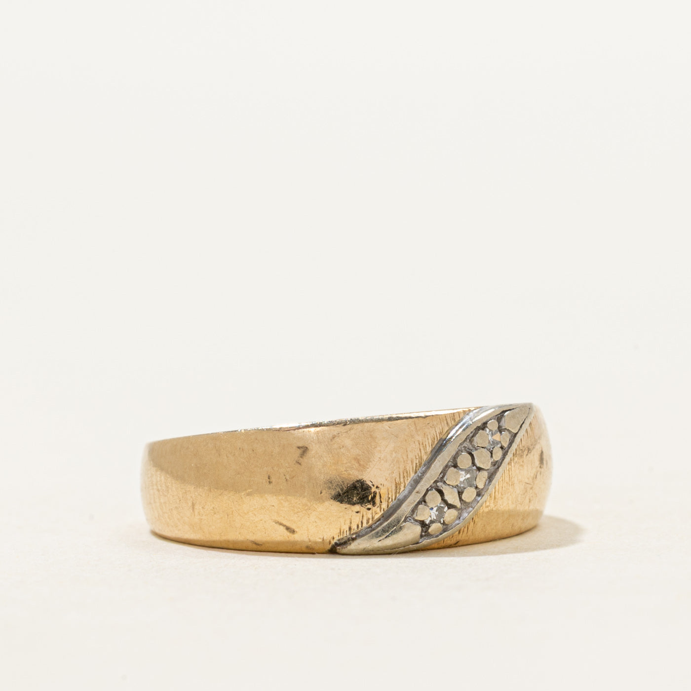 Canadian Diagonal Diamond Band | SZ 5
