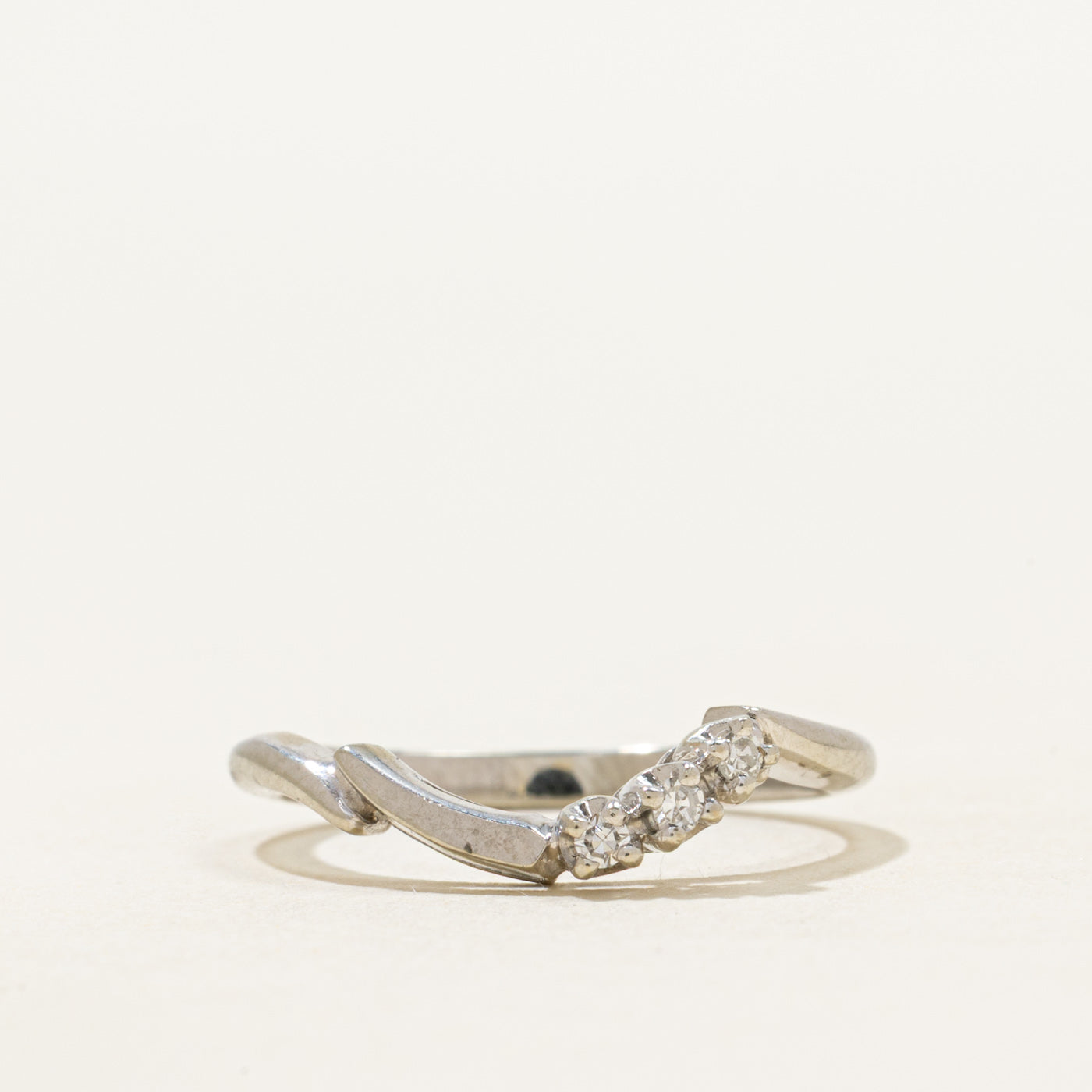 18k Diamond Contour Ring | SZ 5.25