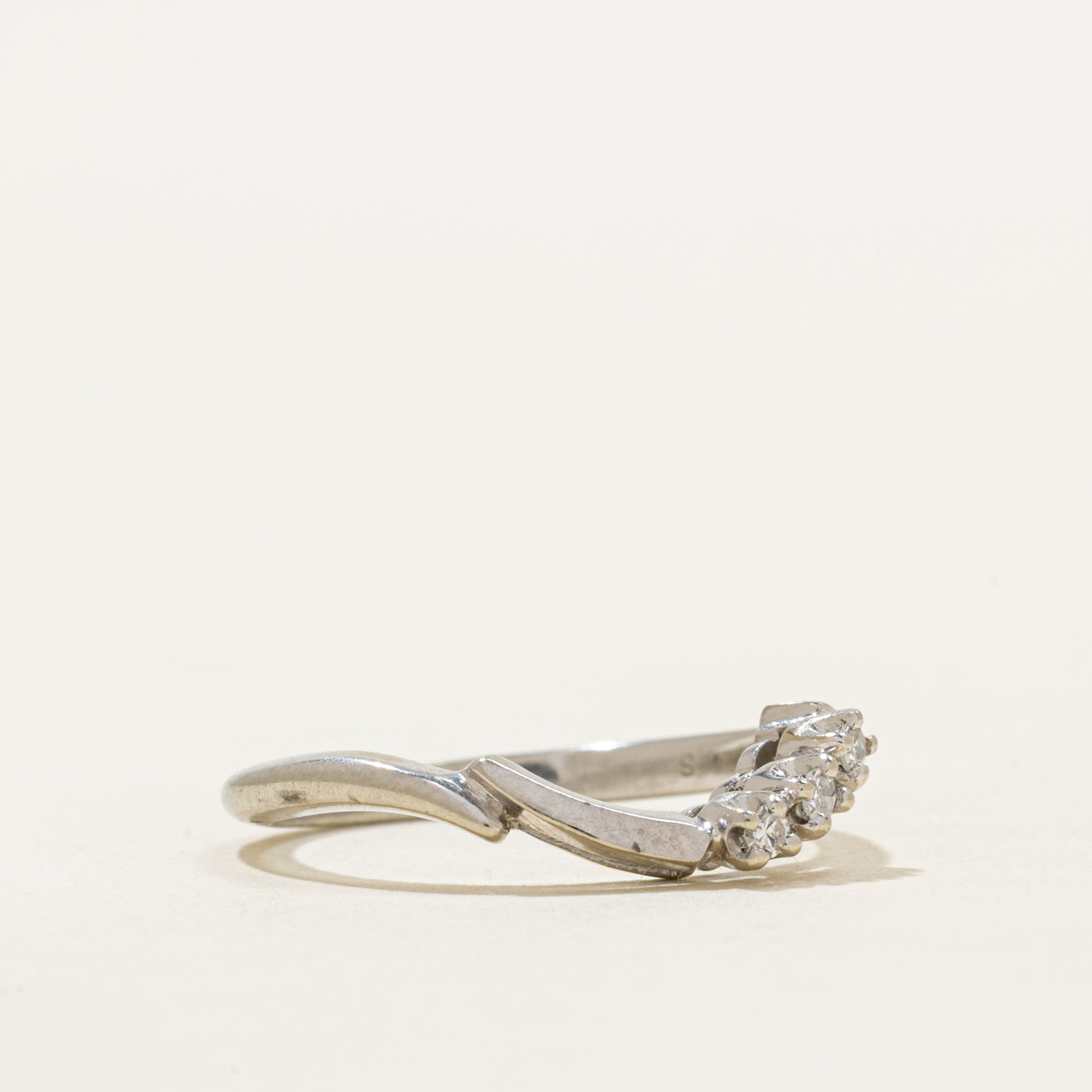 18k Diamond Contour Ring | SZ 5.25