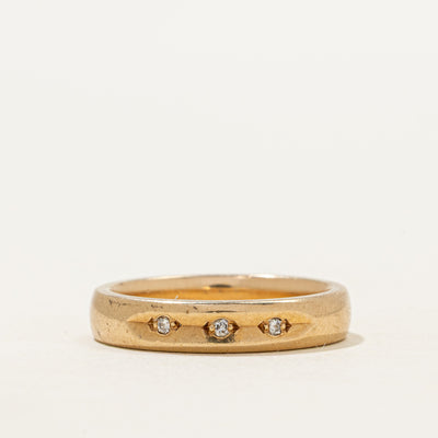 Three-Stone Diamond Band | 3.75mm | SZ 5.25