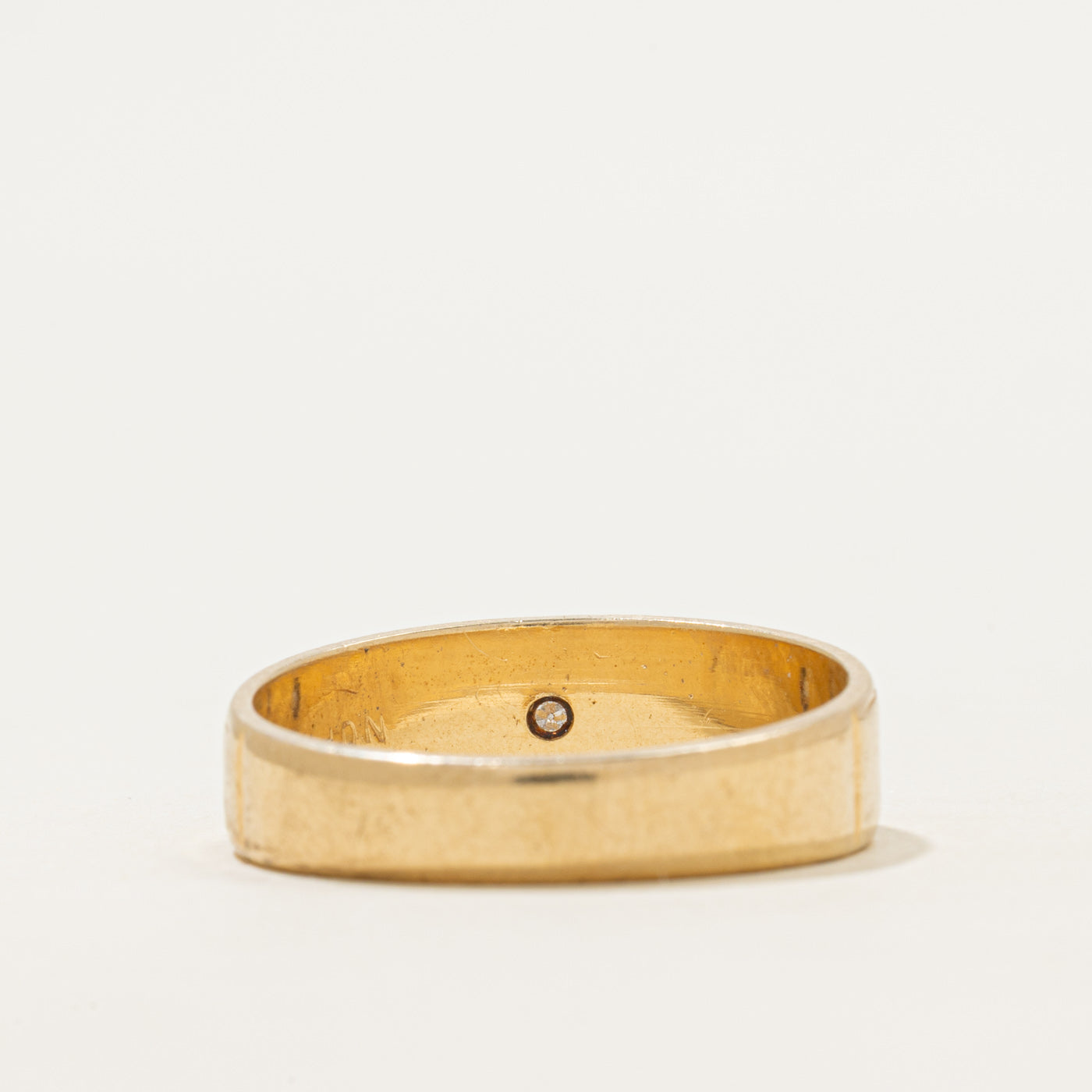 Star Set Diamond Engraved Ring | SZ 11