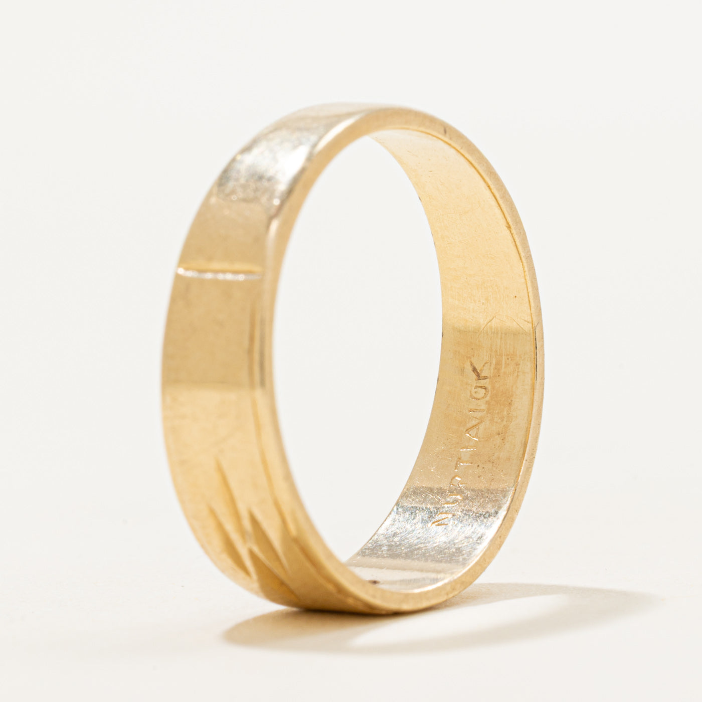 Star Set Diamond Engraved Ring | SZ 11