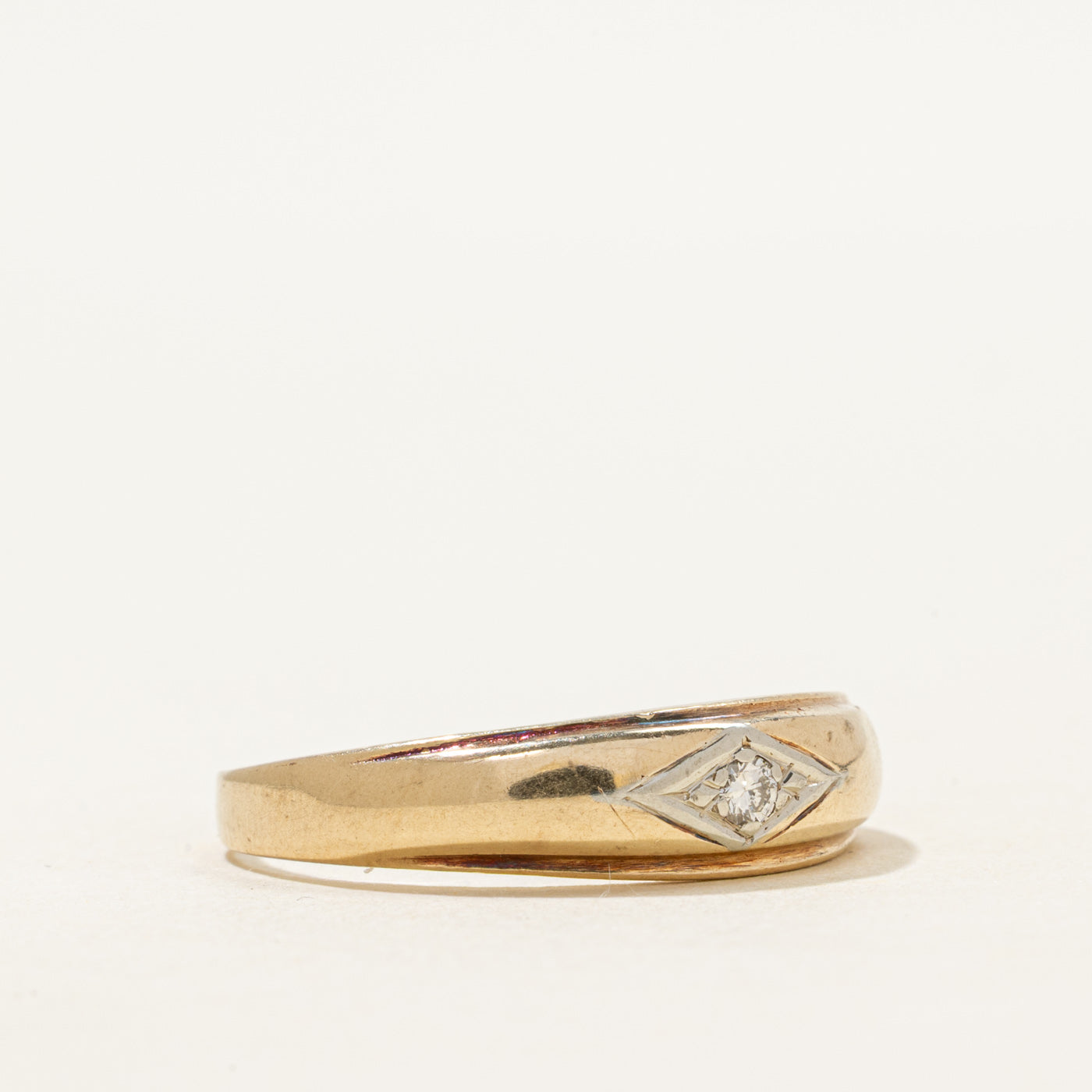 Diamond Grooved Band | SZ 10.25
