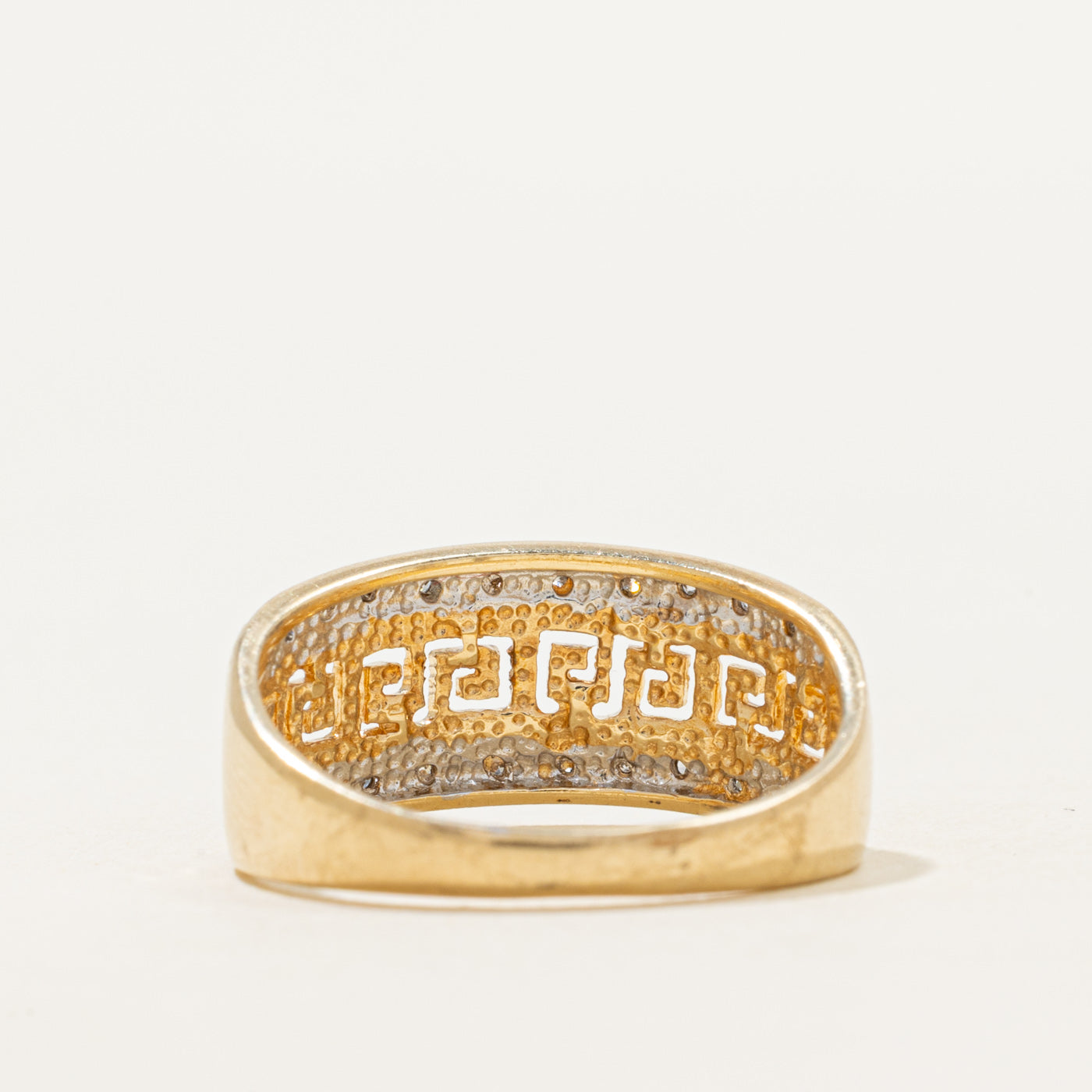 Semi Eternity Diamond Scrollwork Ring | SZ 7