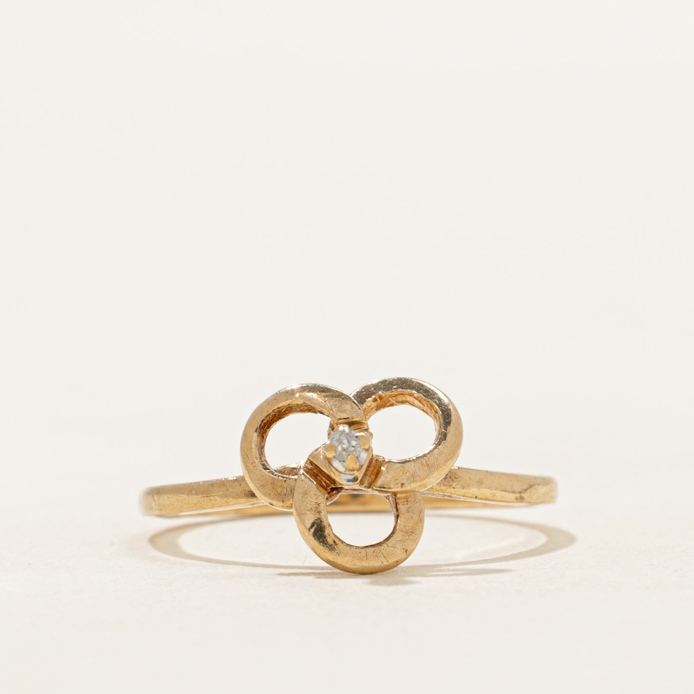 Diamond Plain Celtic Ring | SZ 5.75