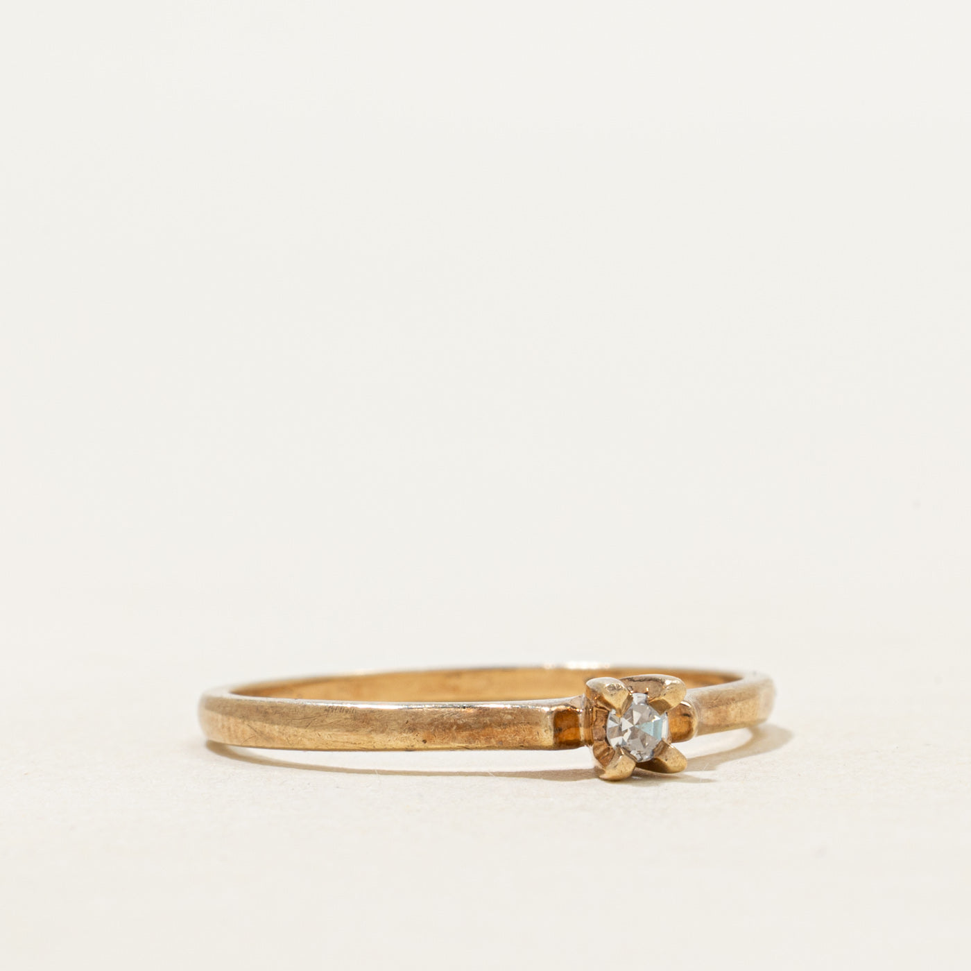 Solitaire Diamond Petite Ring | 0.04ct | SZ 6.5