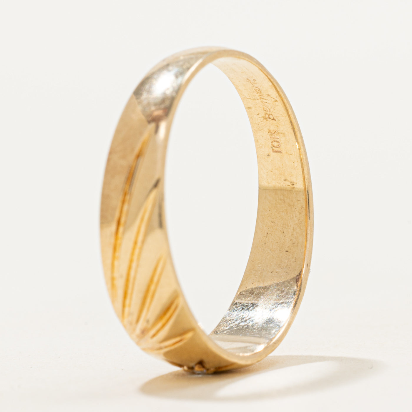 Star Set Diamond Engraved Ring | SZ 11.25