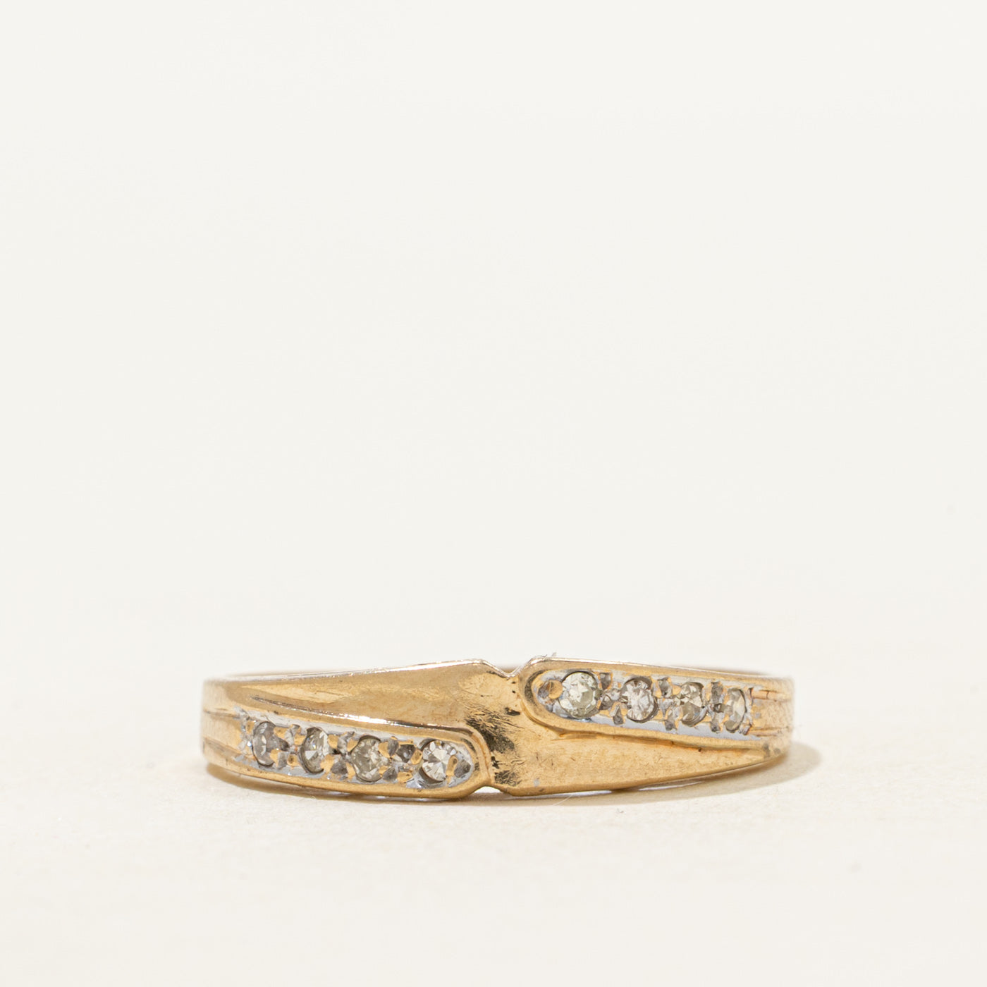 Split Row Diamond Ring | SZ 6.75