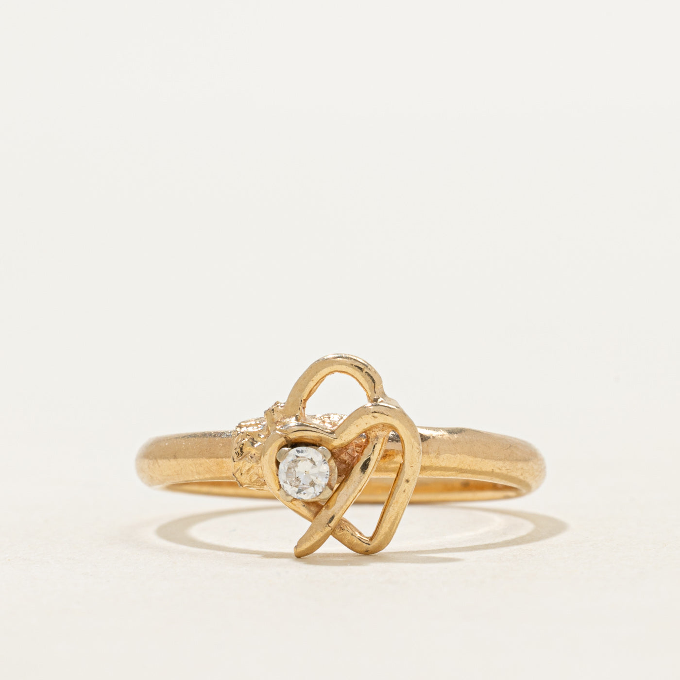 Diamond Openwork Heart Ring | 0.06ct | SZ 7.25