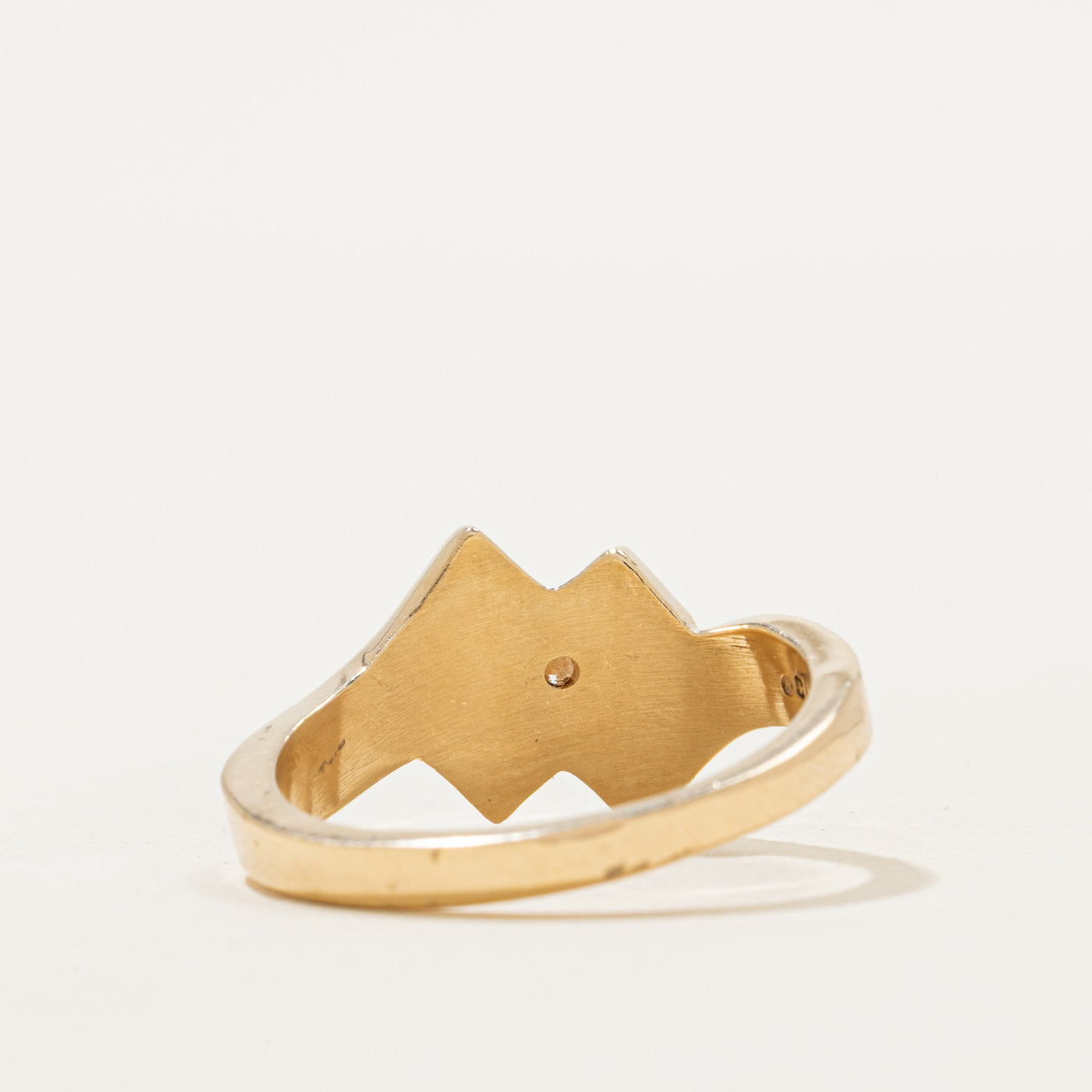 Diamond Geometric Bypass Ring | 0.05ct | SZ 8