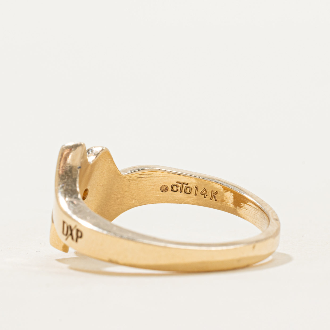 Diamond Geometric Bypass Ring | 0.05ct | SZ 8