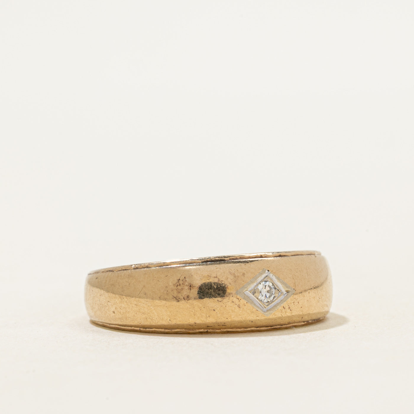 Diamond Grooved Band | SZ 10.25