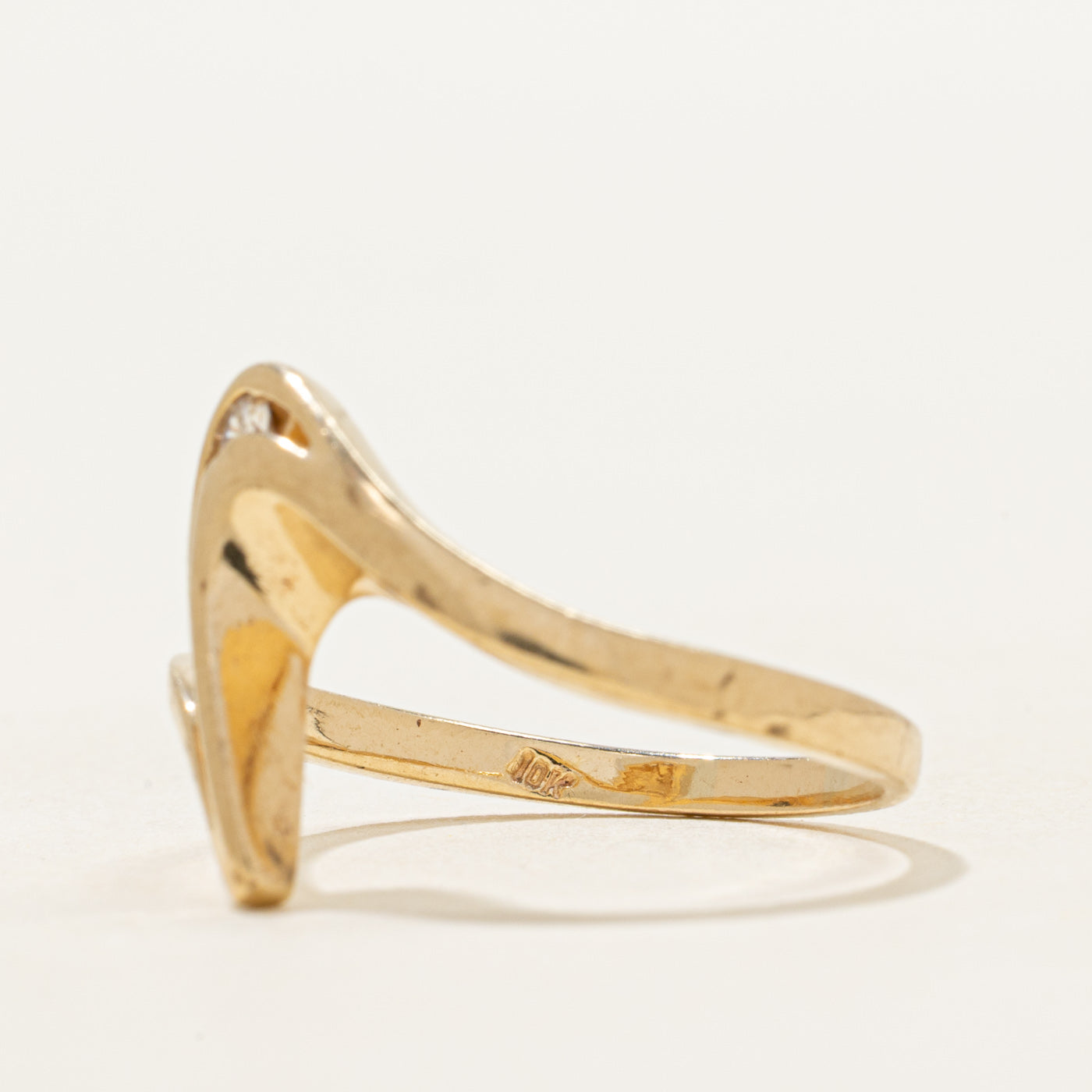 Tension Set Diamond Abstract Ring | 0.08ct | SZ 8