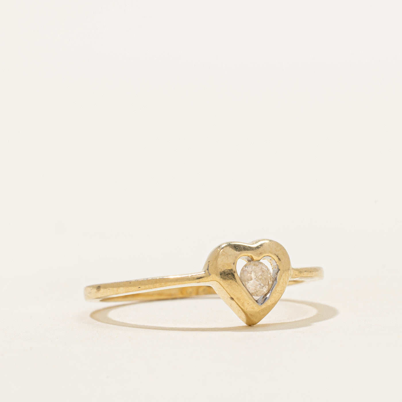 Diamond Heart Ring | 0.12ct | SZ 7