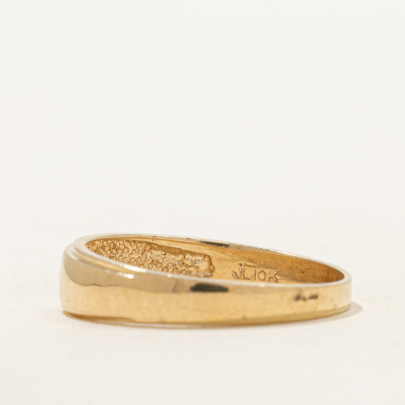 Star Set Diamond Grooved Band | SZ 8.25