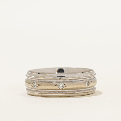 Eternity Diamond Milgrain Band | 0.11ctw | 6.5mm | SZ 8.75
