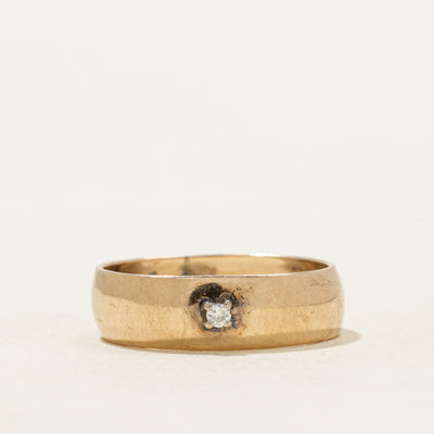 Single Stone Diamond Band | 5mm | SZ 4.75