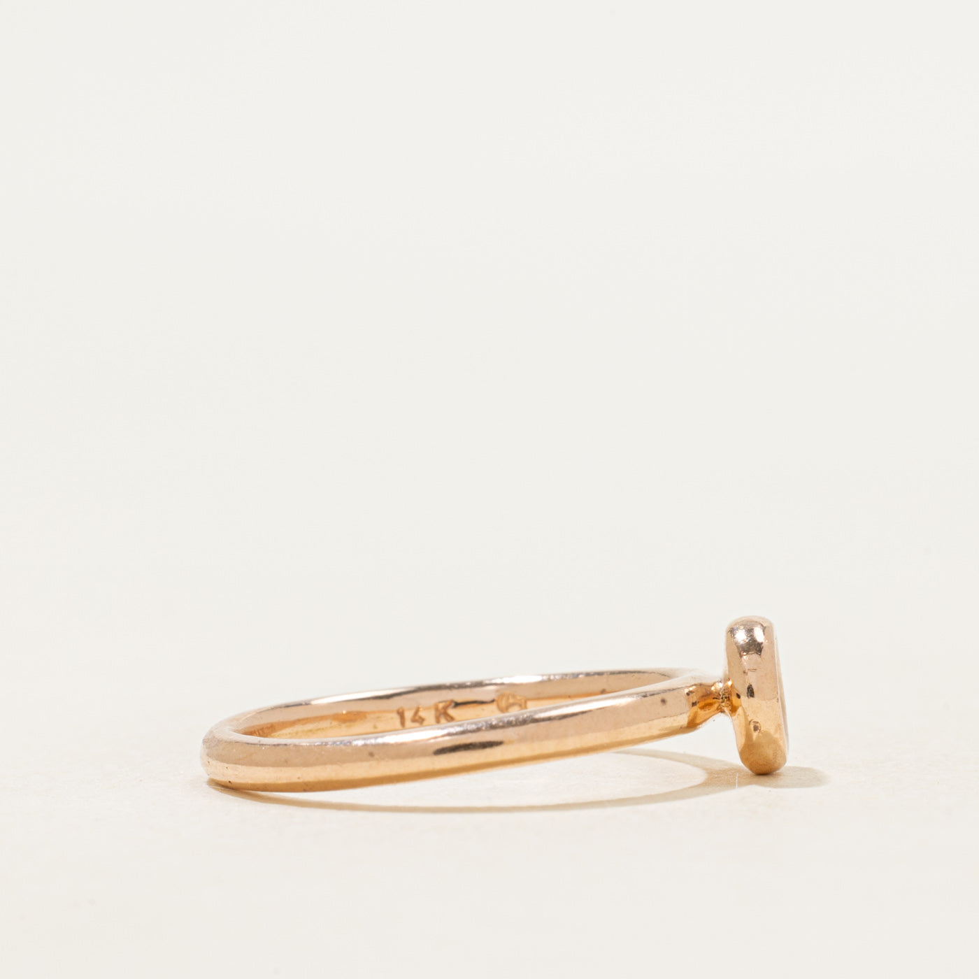 Flush Set Diamond Circle Ring | SZ 5.25