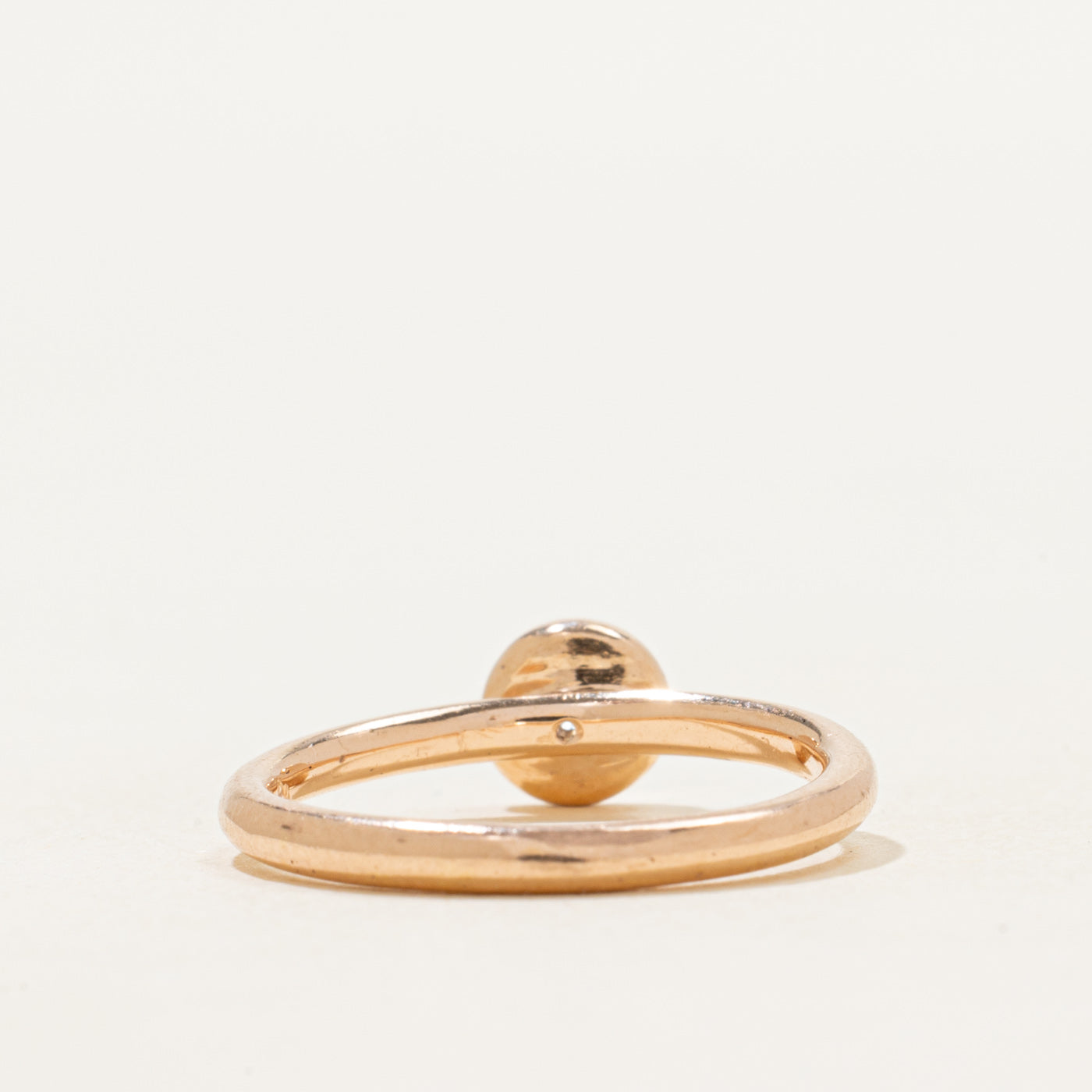 Flush Set Diamond Circle Ring | SZ 5.25