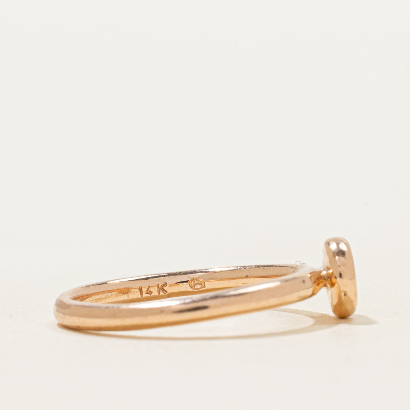 Flush Set Diamond Circle Ring | SZ 5.25