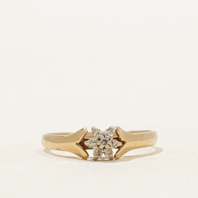 Diamond Petal Cluster Ring | SZ 6
