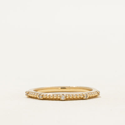 Five-Stone Diamond Beaded Ring | SZ 7