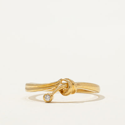 Bezel Set Diamond Ring | 0.01ct | SZ 6.25