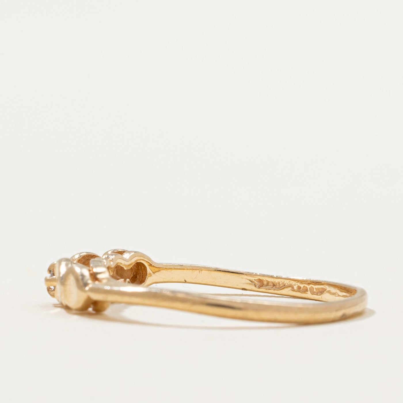 Diamond Heart Petite Ring | 0.01ct. SZ 3.75