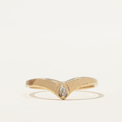 Diamond Chevron Ring | 0.01ct | SZ 7