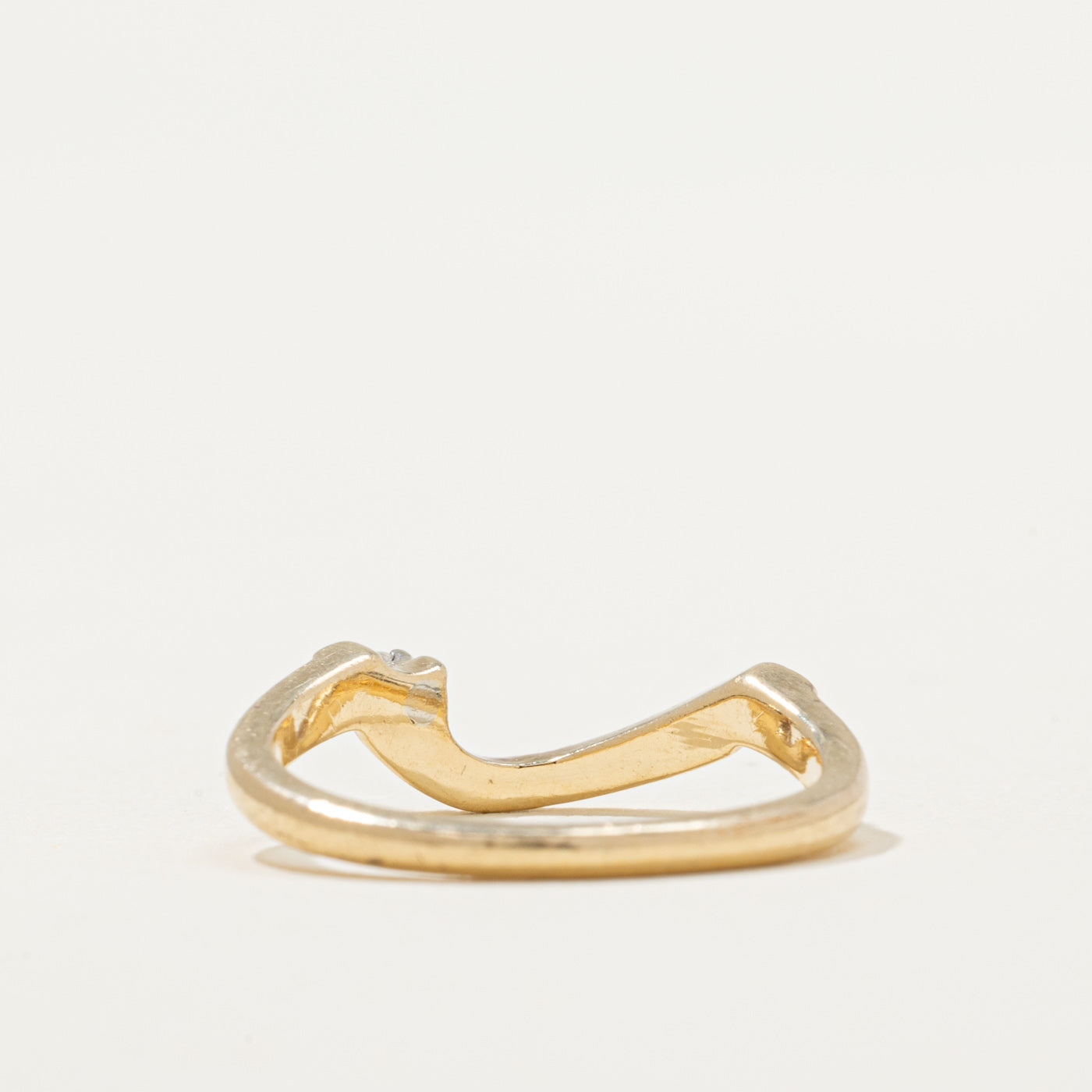 Single Diamond Contour Ring | 0.02ct | SZ 3.5