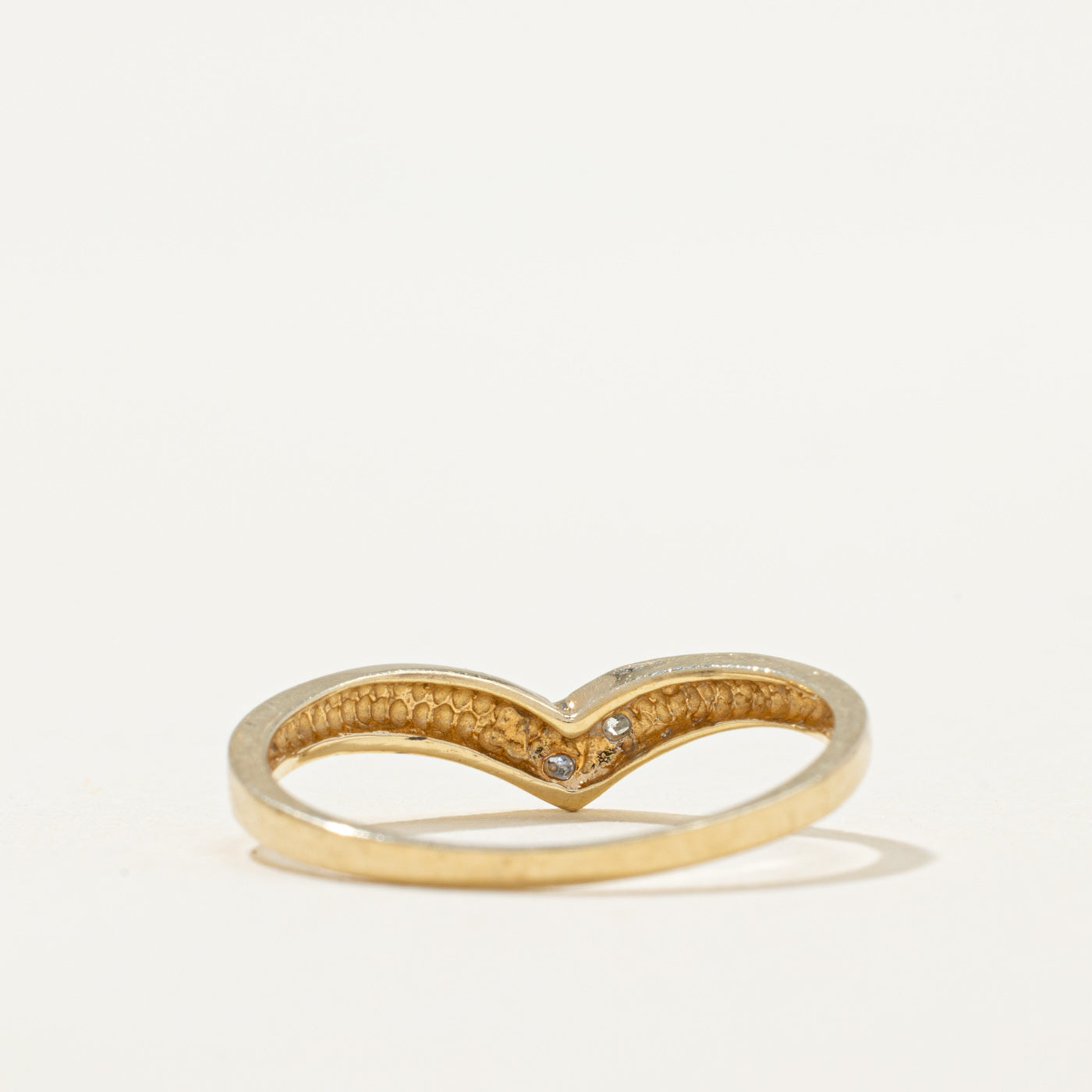 Diamond Chevron Ring | 0.02ctw | SZ 5.75