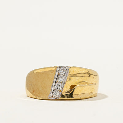 Diamond 'L' Initial Ring | 0.06ctw | SZ 6