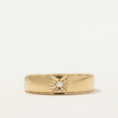 Star Set Diamond Band | 0.02ct | SZ 6